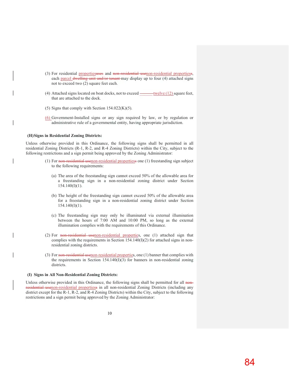 Page 84 of the packet; its text follows