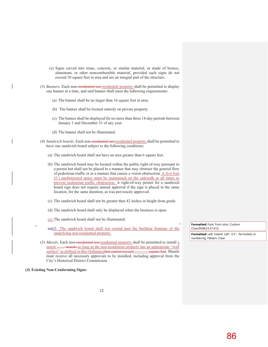Page 86 of the packet; its text follows