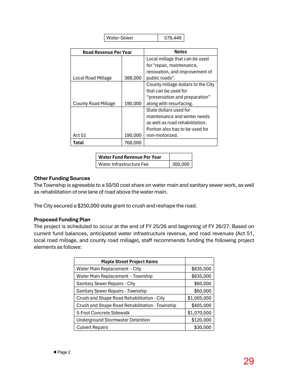 Page 29 of the packet; its text follows