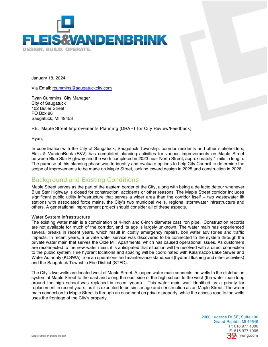 Page 32 of the packet; its text follows