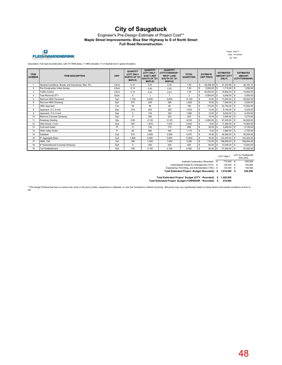 Page 48 of the packet; its text follows