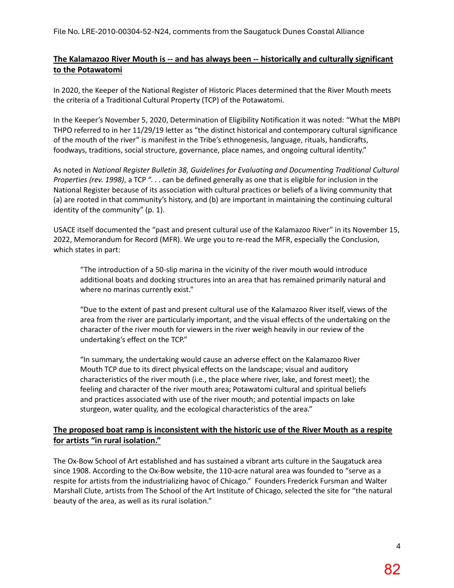 Page 82 of the packet; its text follows