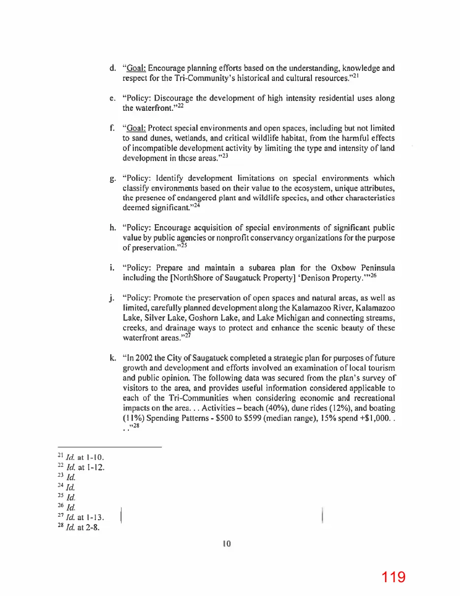 Page 119 of the packet, a scanned page