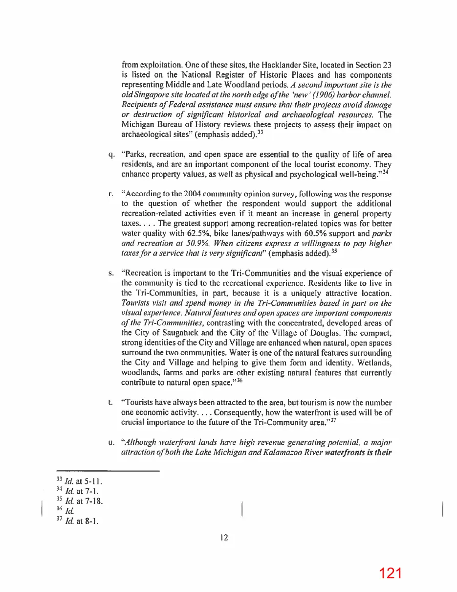 Page 121 of the packet, a scanned page