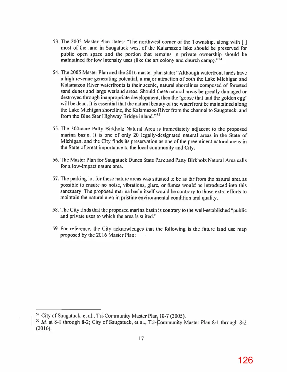 Page 126 of the packet, a scanned page