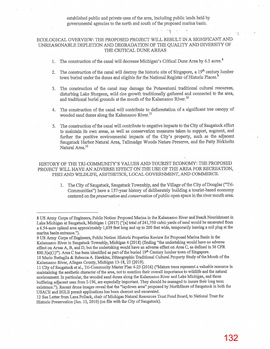 Page 132 of the packet, a scanned page