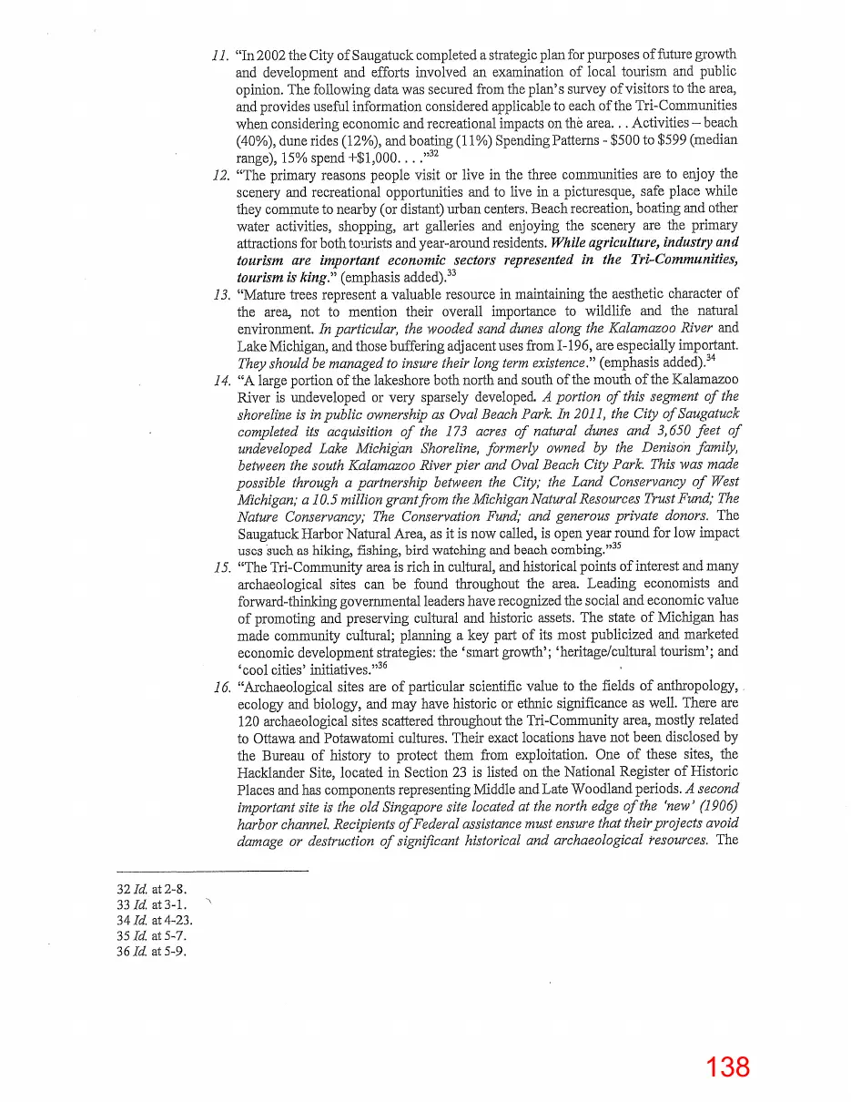 Page 138 of the packet, a scanned page