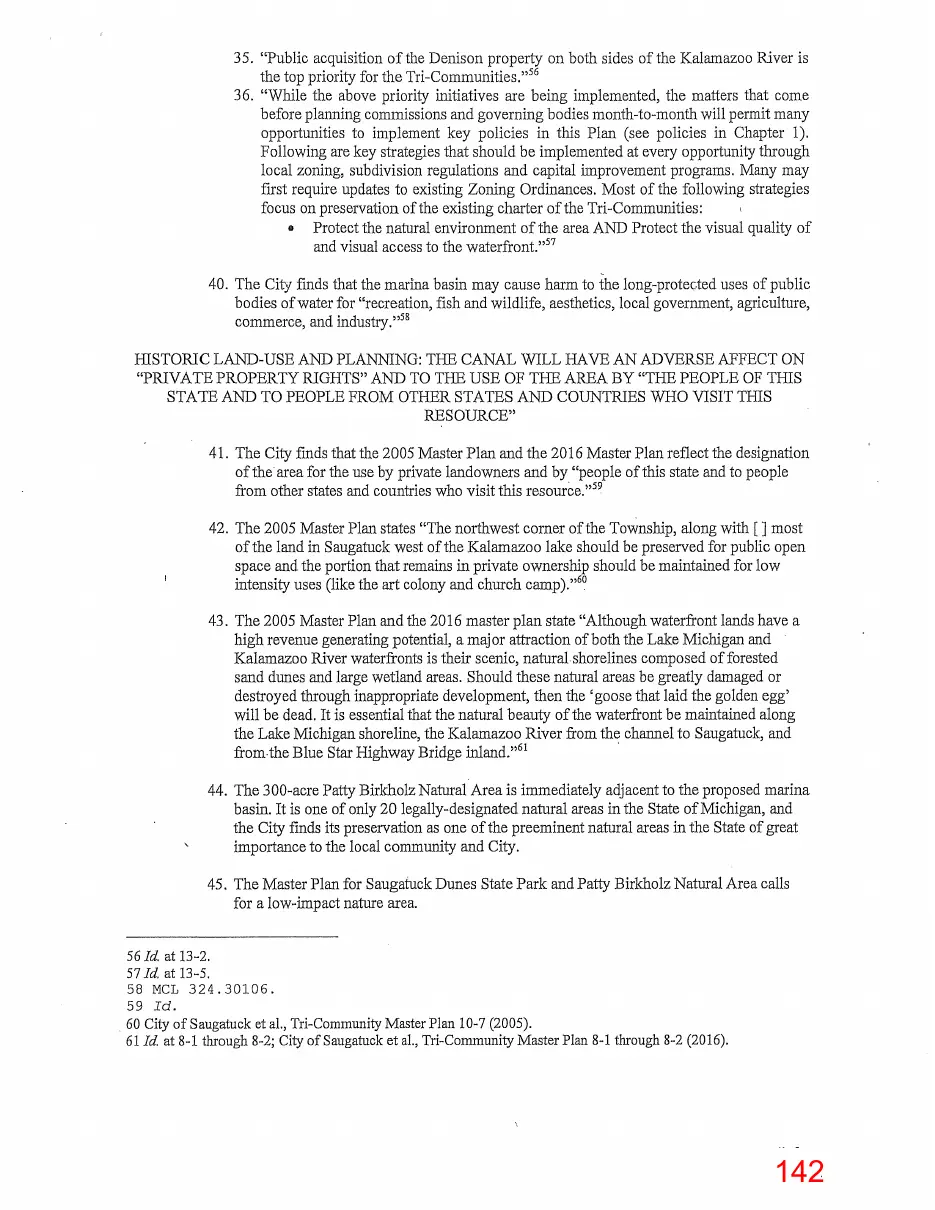 Page 142 of the packet, a scanned page
