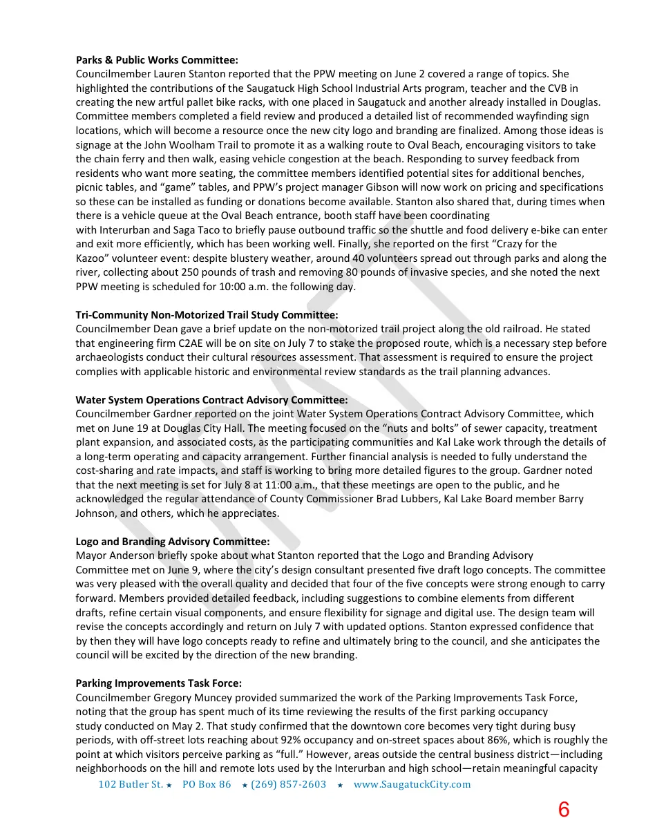 Page 6 of the packet; its text follows