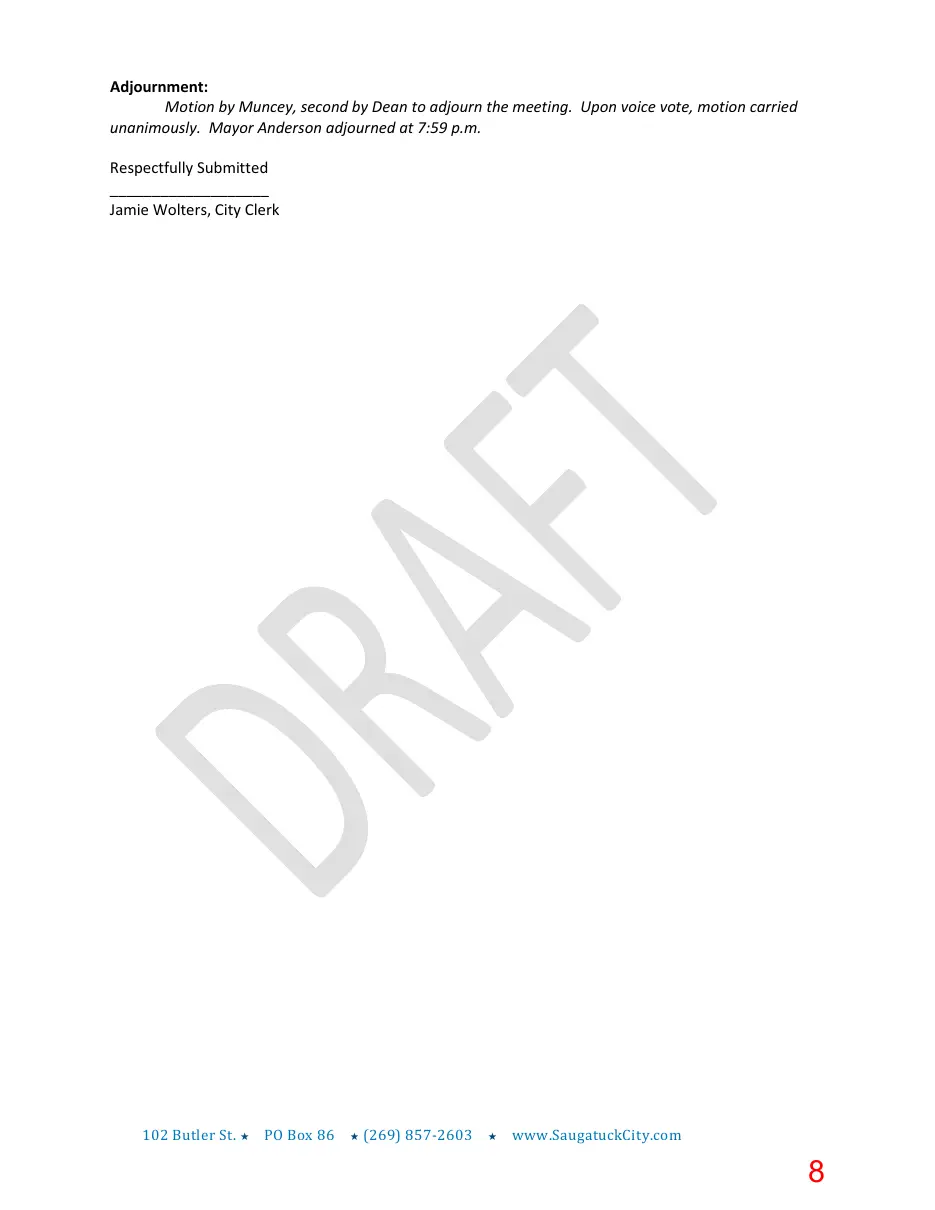 Page 8 of the packet; its text follows