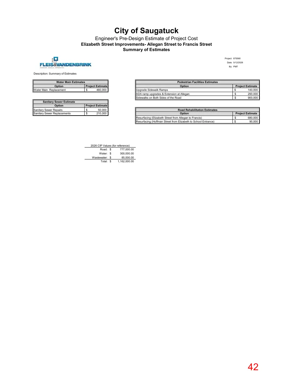 Page 42 of the packet; its text follows