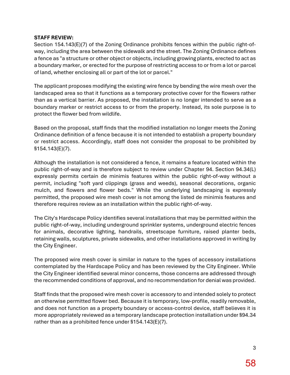 Page 58 of the packet; its text follows