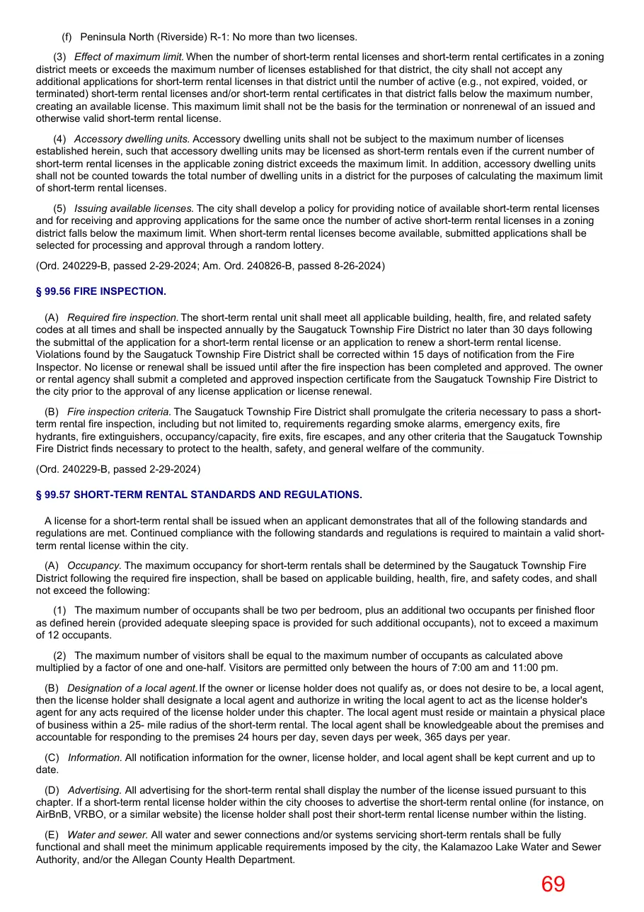 Page 69 of the packet; its text follows