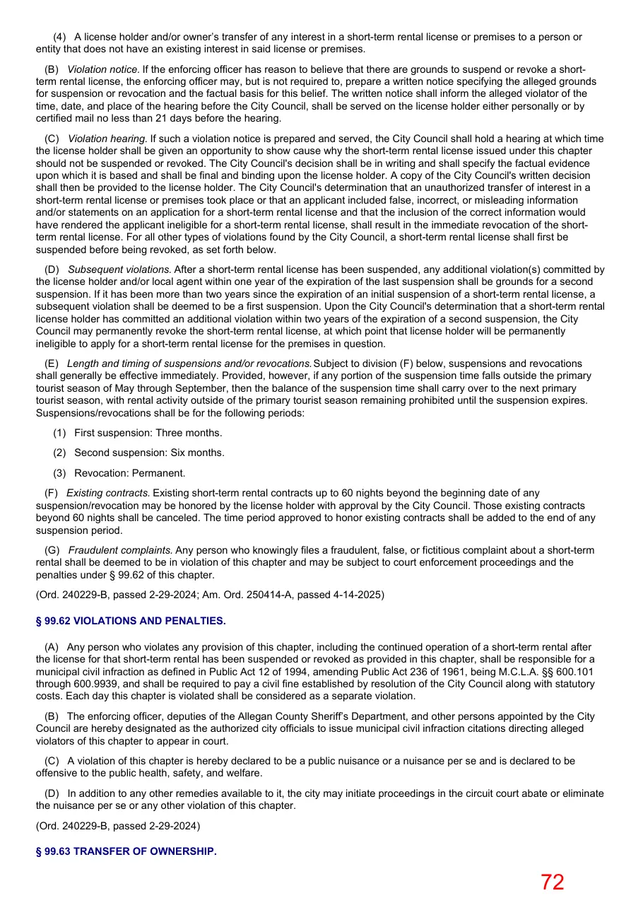 Page 72 of the packet; its text follows
