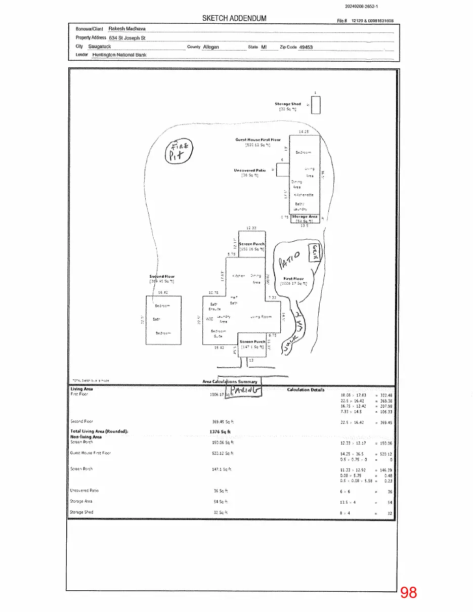 Page 98 of the packet, a scanned page