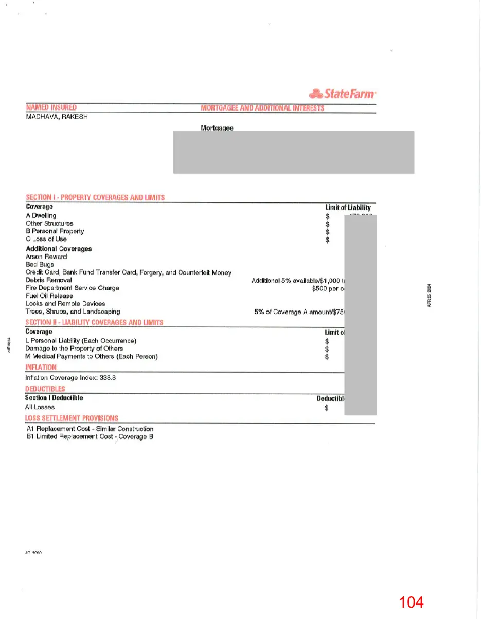 Page 104 of the packet, a scanned page