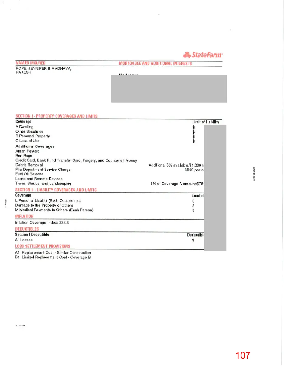 Page 107 of the packet, a scanned page