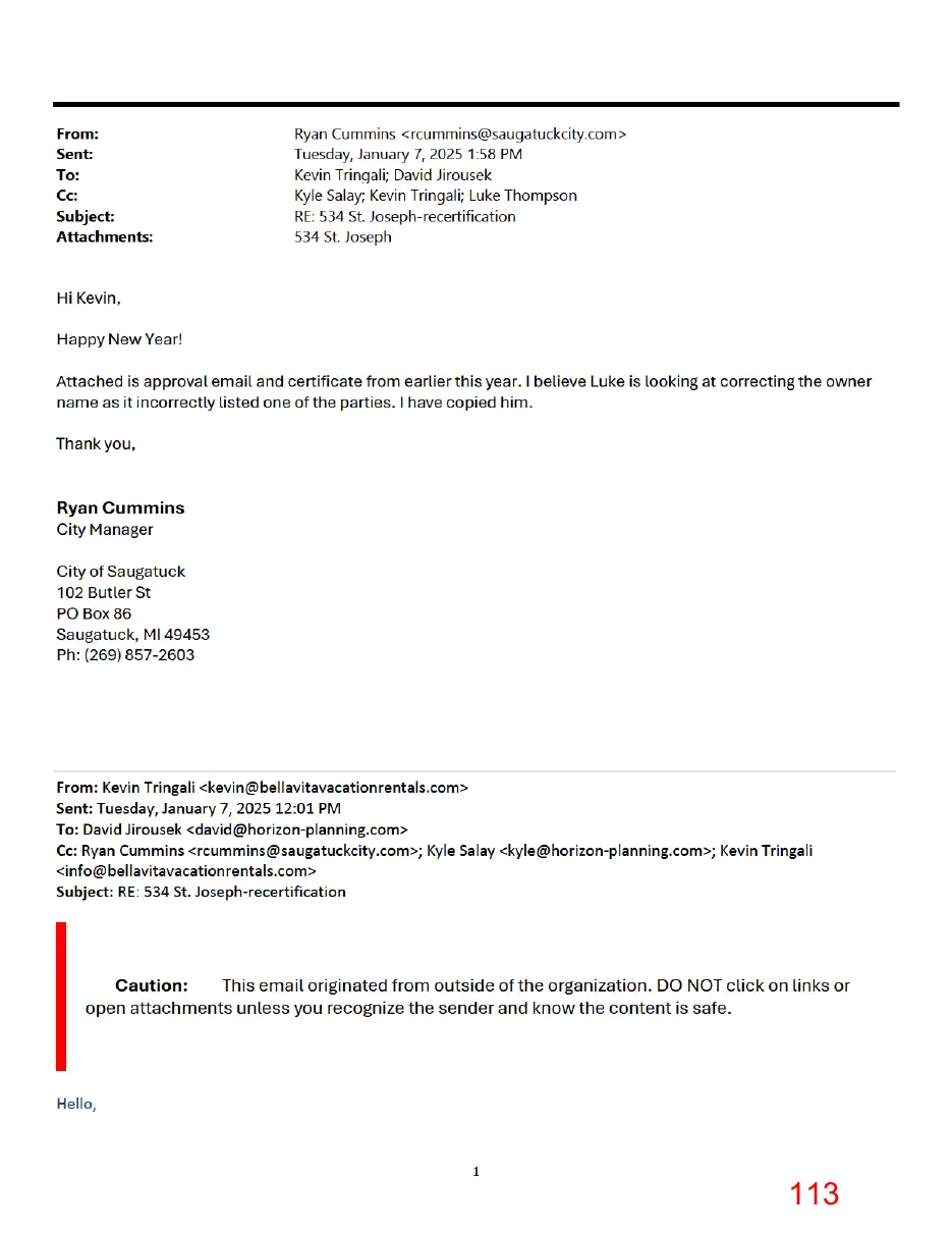 Page 113 of the packet, a scanned page