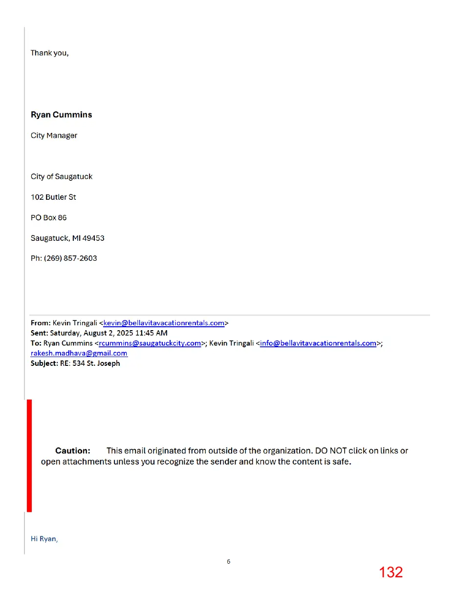 Page 132 of the packet, a scanned page