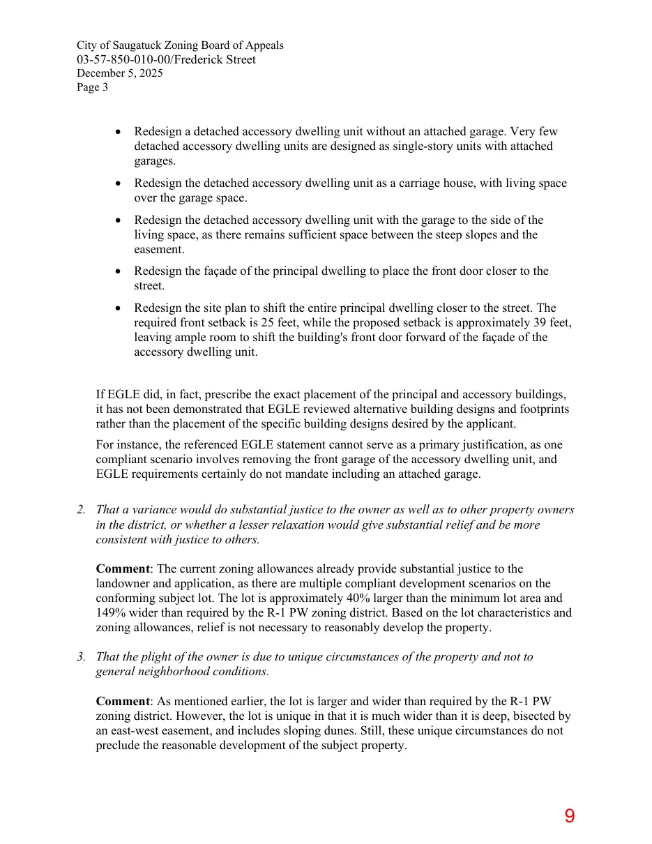 Page 9 of the packet; its text follows