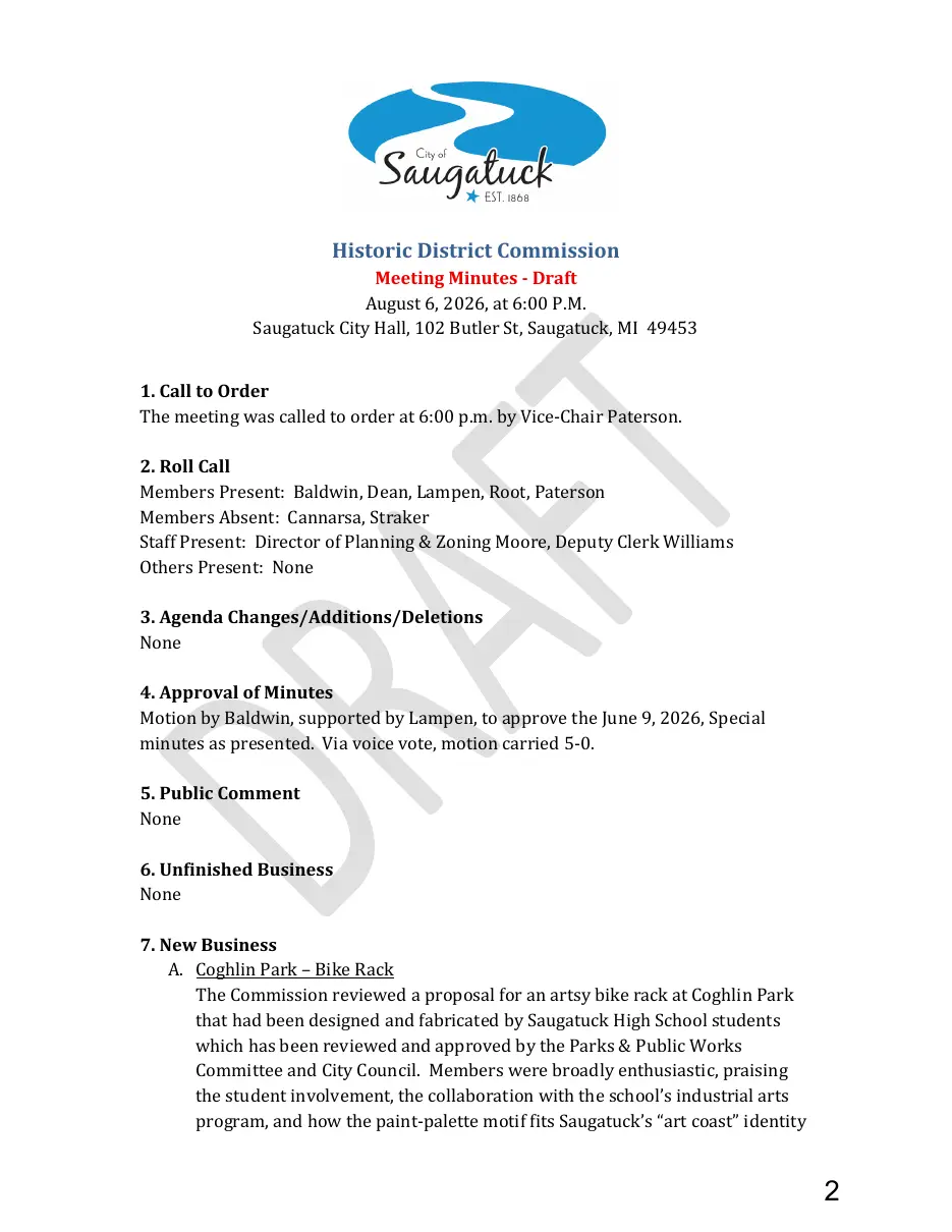 Page 2 of the packet; its text follows
