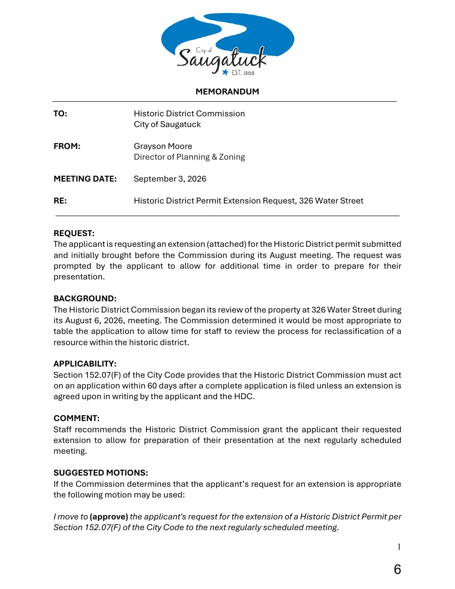 Page 6 of the packet; its text follows