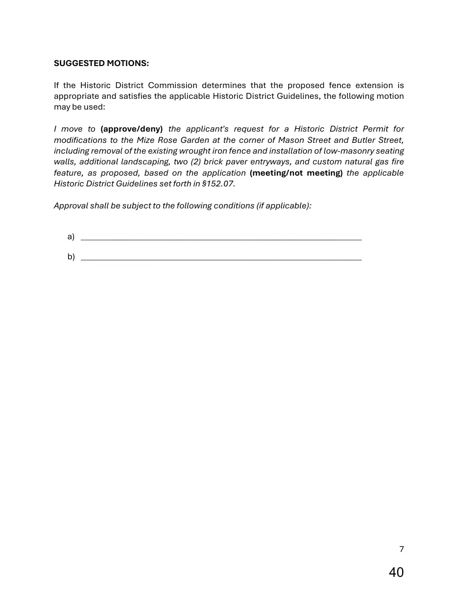 Page 40 of the packet; its text follows