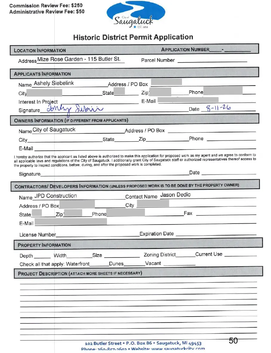 Page 50 of the packet, a scanned page