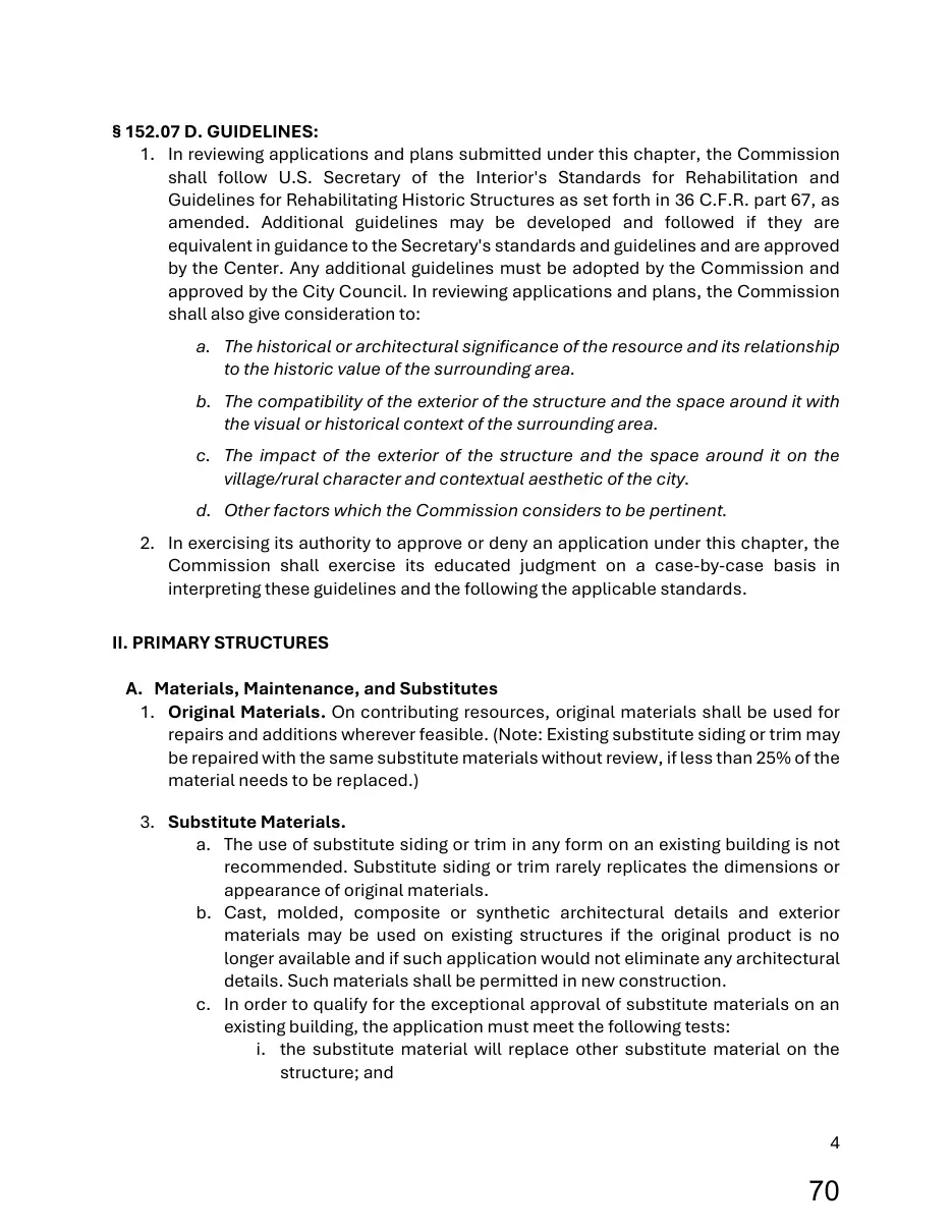 Page 70 of the packet; its text follows