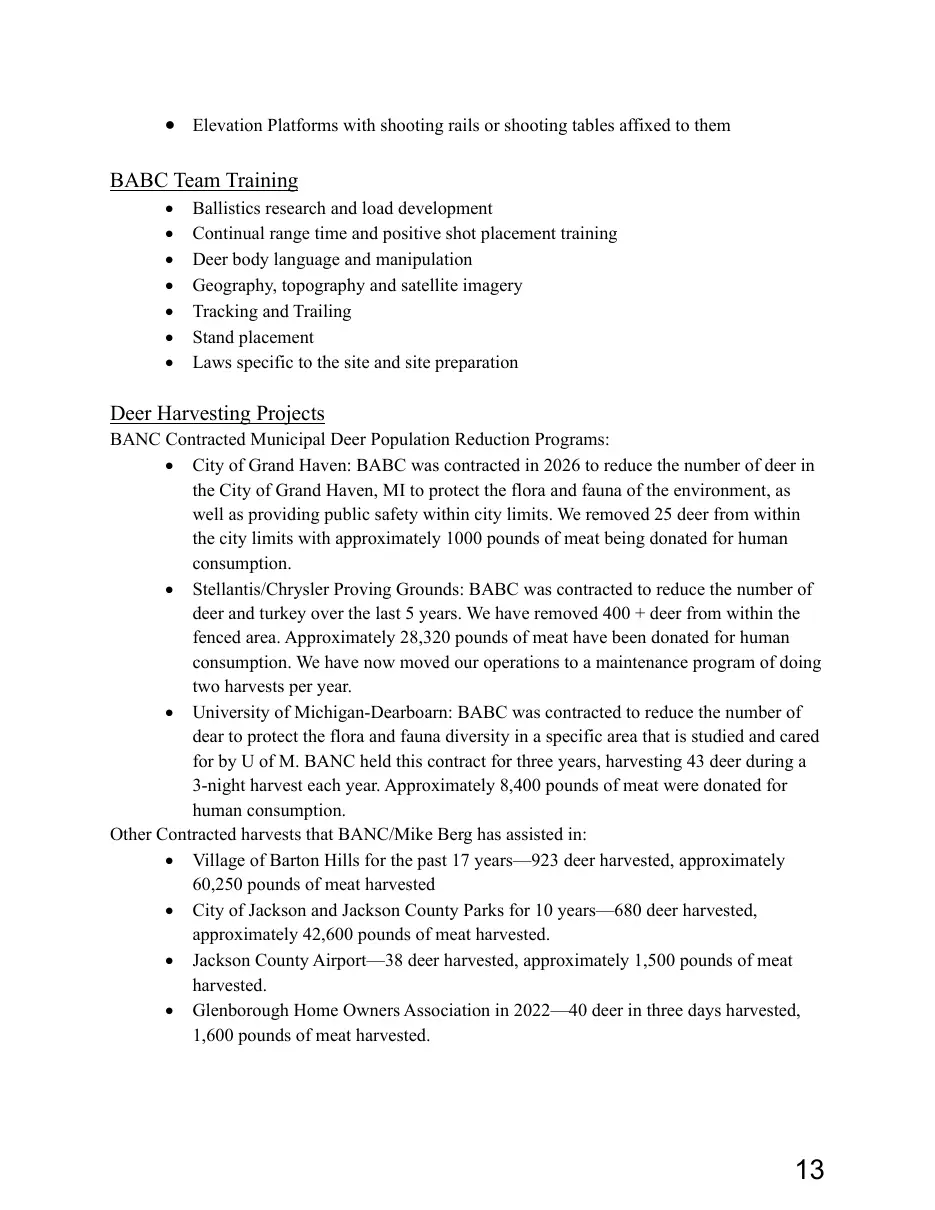 Page 13 of the packet; its text follows