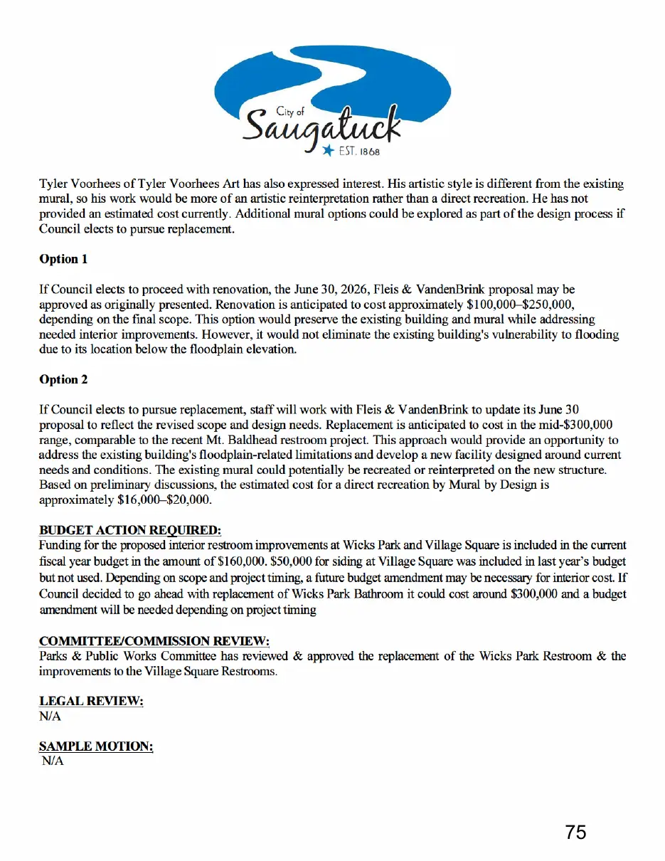 Page 75 of the packet, a scanned page
