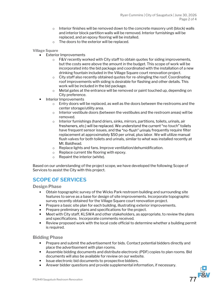 Page 77 of the packet; its text follows