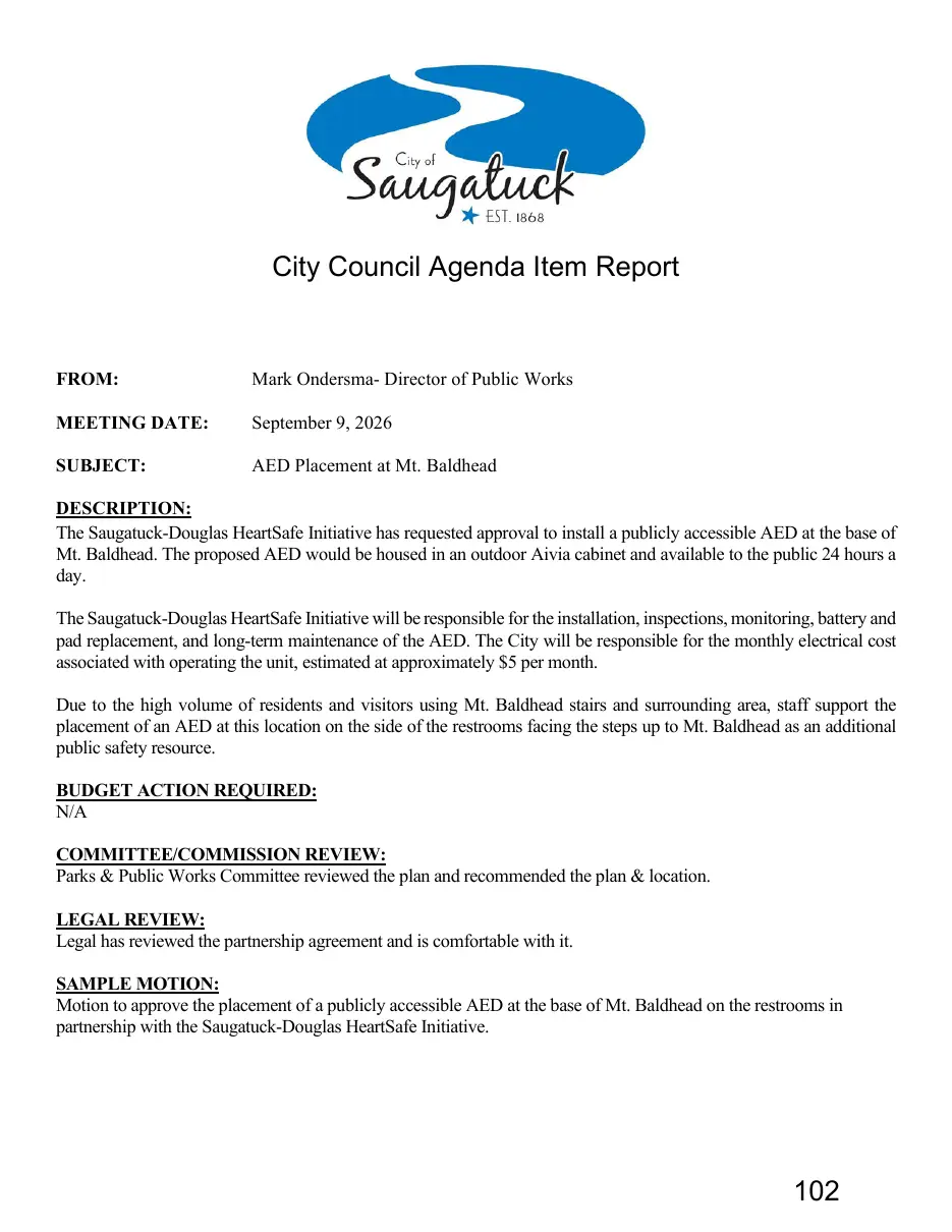 Page 102 of the packet; its text follows