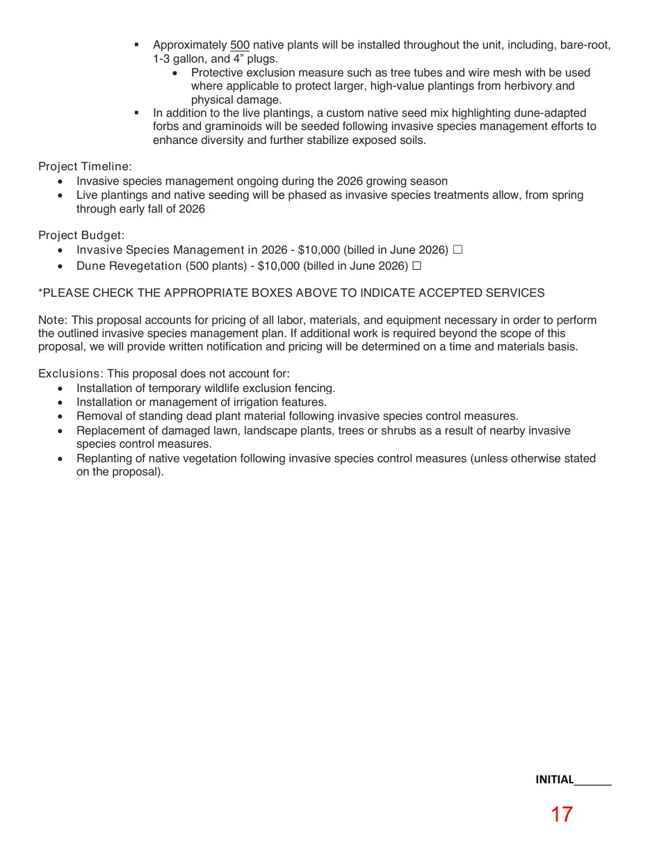 Page 17 of the packet; its text follows