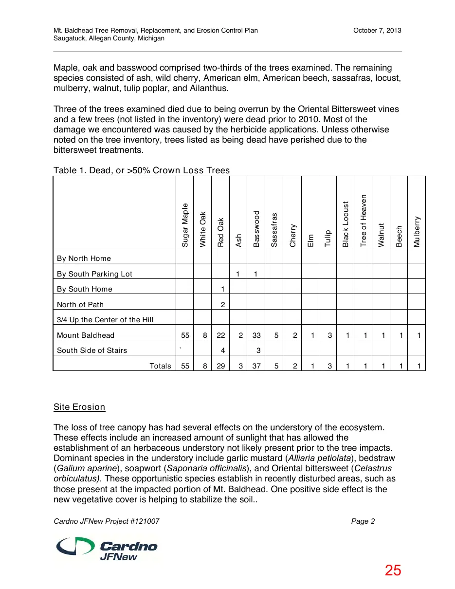 Page 25 of the packet; its text follows