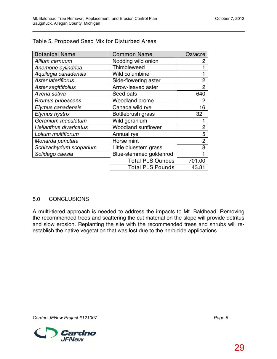 Page 29 of the packet; its text follows