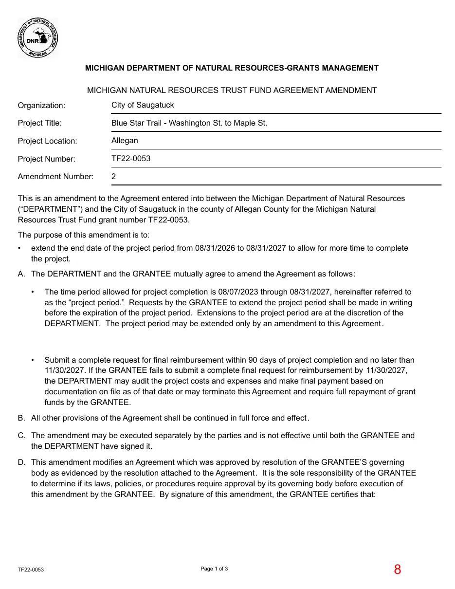 Page 8 of the packet; its text follows