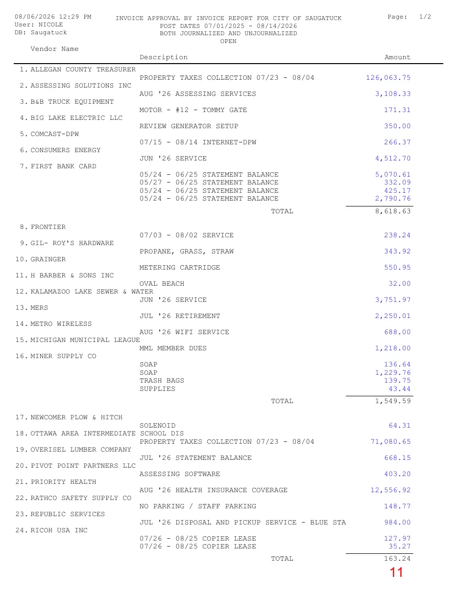 Page 11 of the packet; its text follows