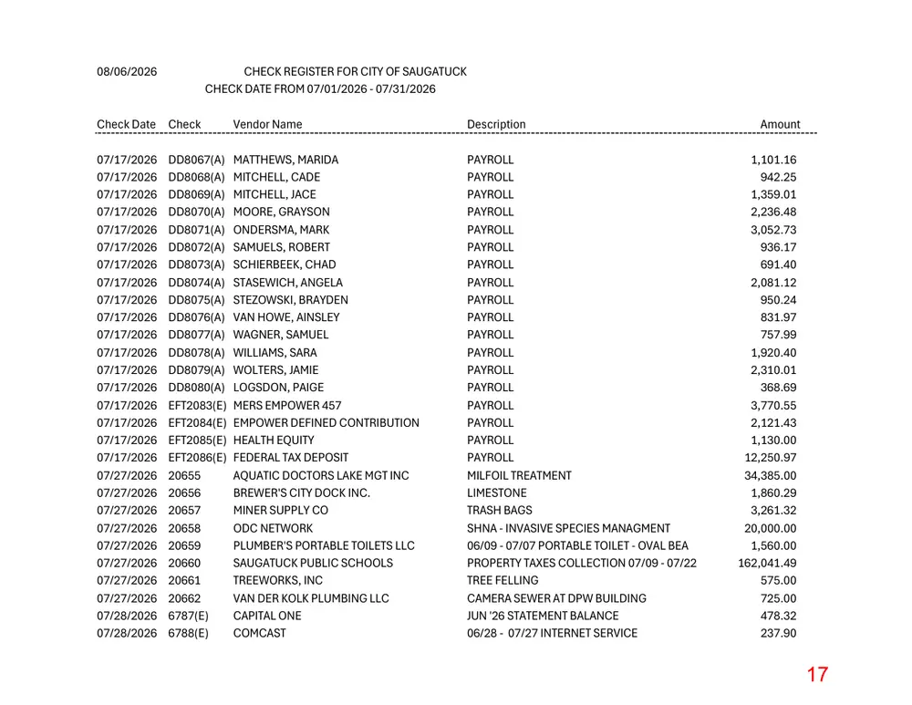 Page 17 of the packet; its text follows