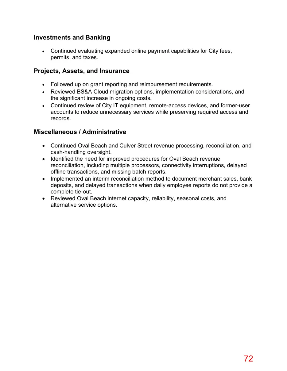 Page 72 of the packet; its text follows