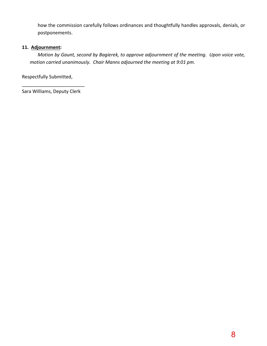 Page 8 of the packet; its text follows