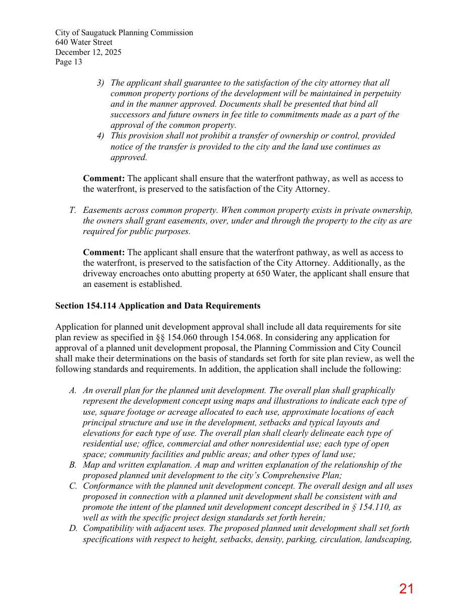 Page 21 of the packet; its text follows