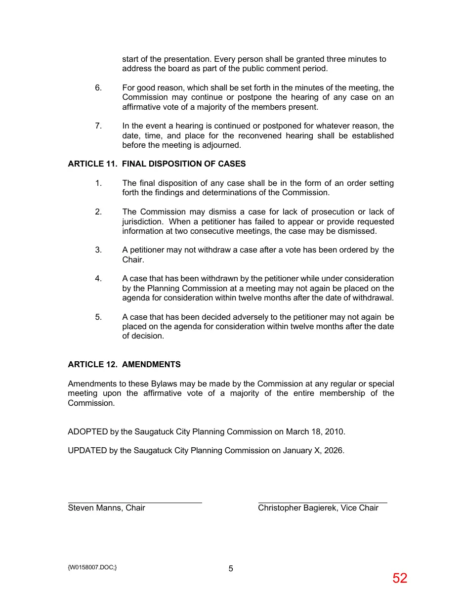 Page 52 of the packet; its text follows