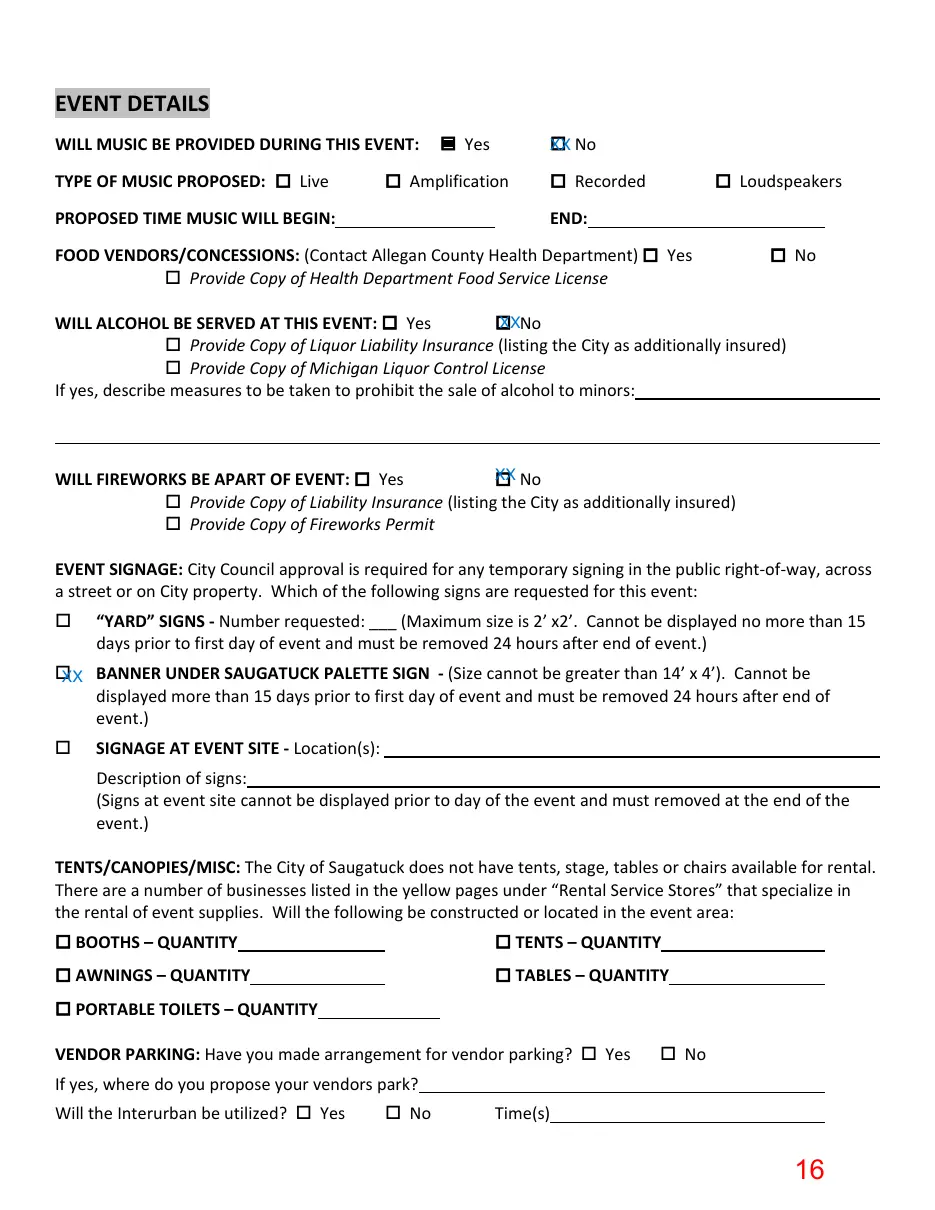 Page 16 of the packet; its text follows