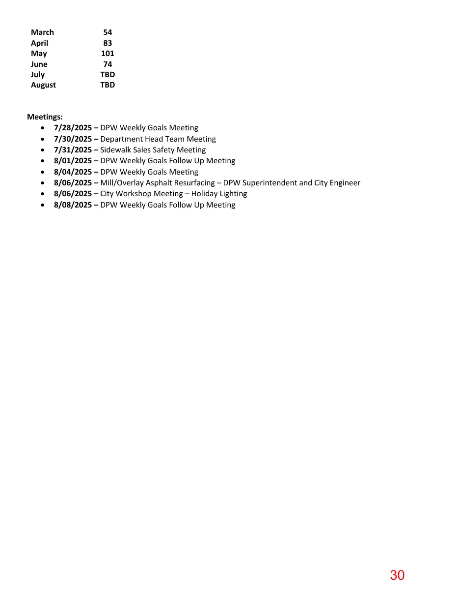 Page 30 of the packet; its text follows