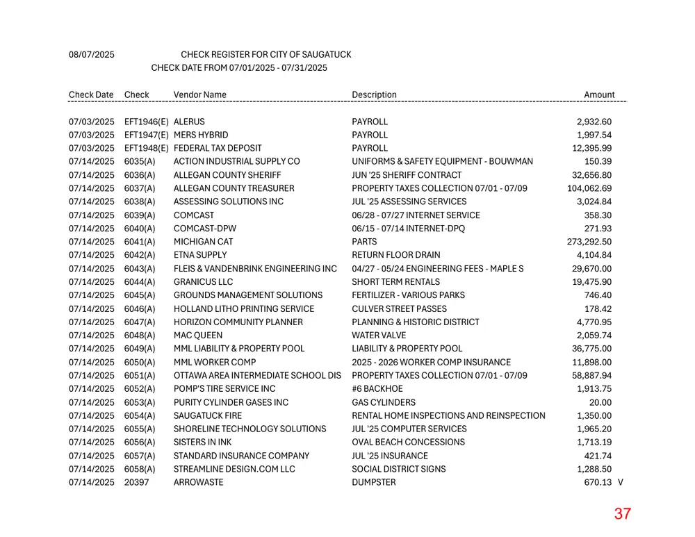 Page 37 of the packet; its text follows