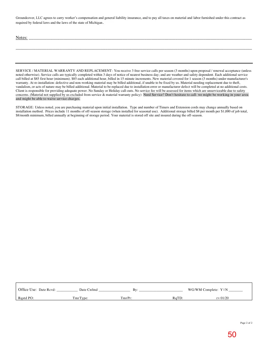 Page 50 of the packet; its text follows
