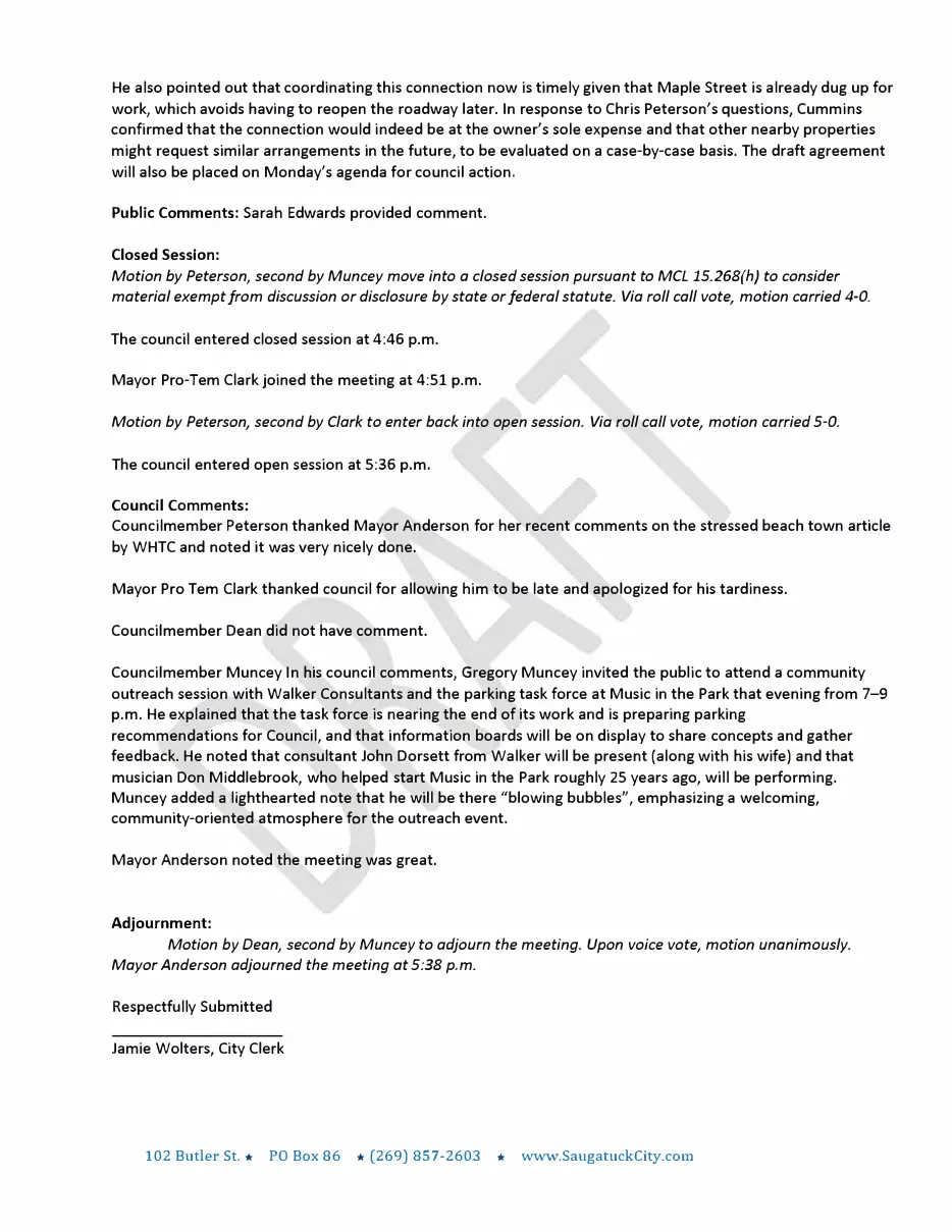 Page 5 of the packet; its text follows