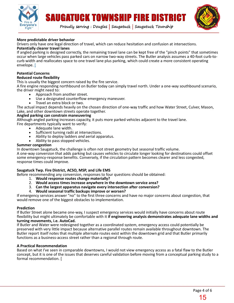 Page 15 of the packet; its text follows