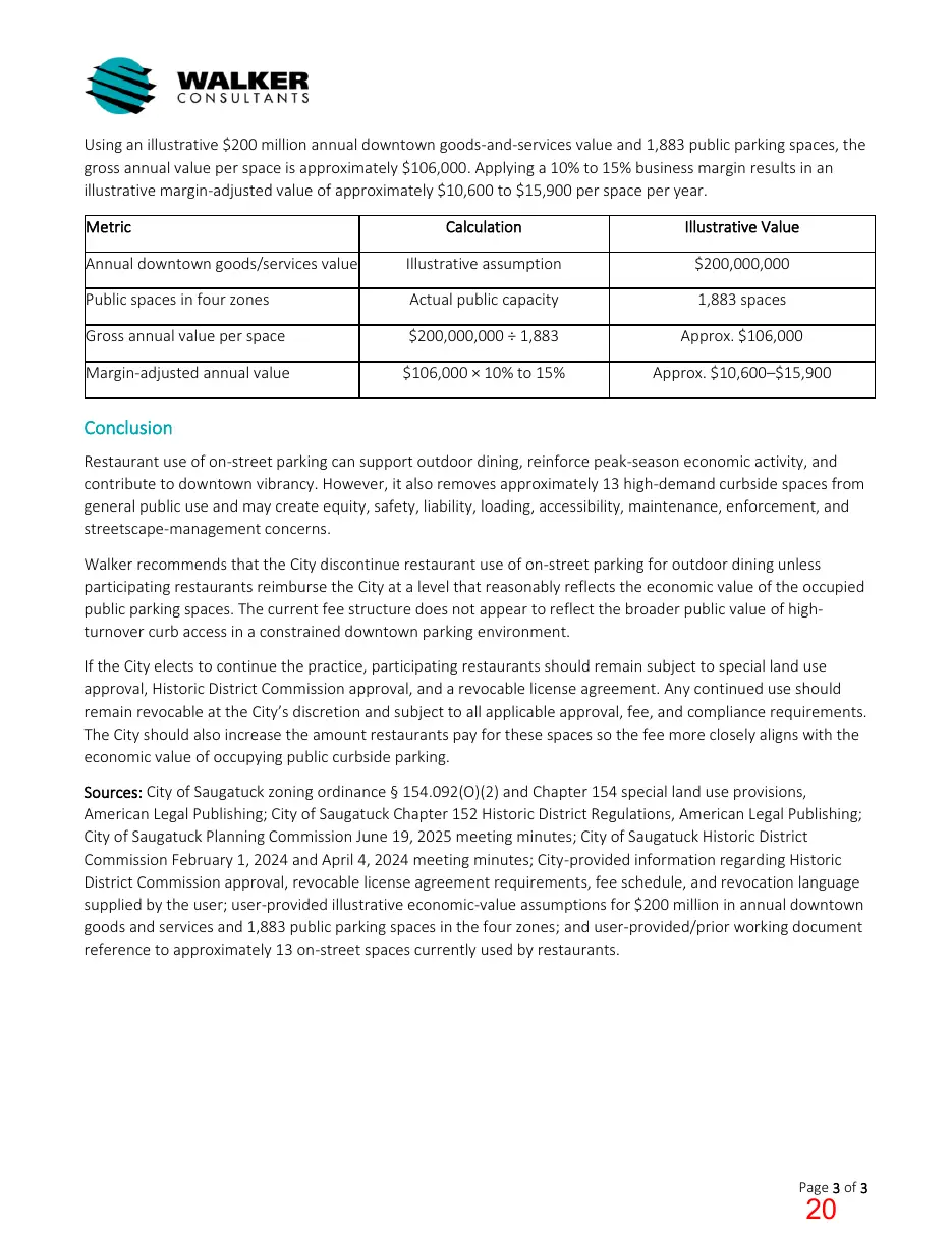 Page 20 of the packet; its text follows